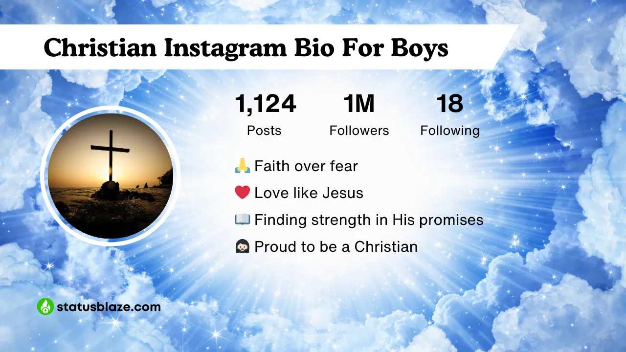 insta bio for boys christian